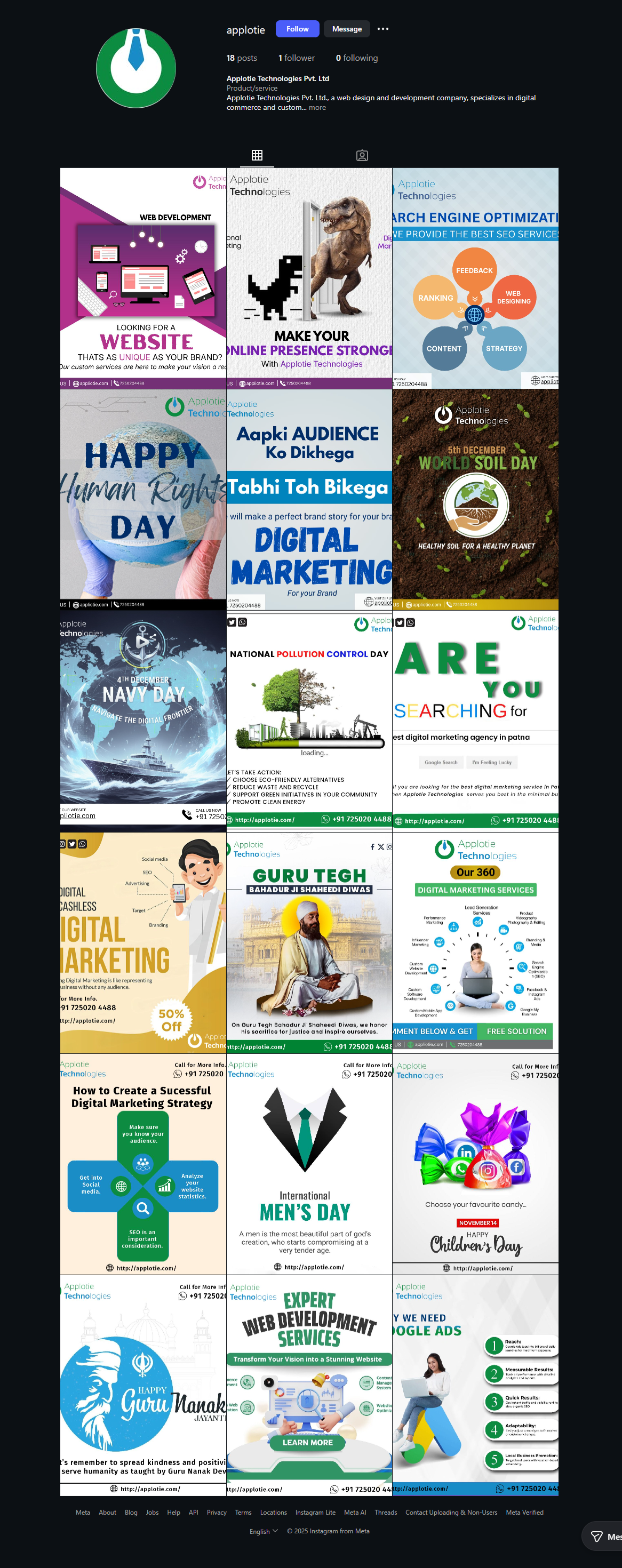 Applotie Technologies Instagram